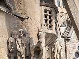 Detail of Gaudi's Sagrada Familia  Barcelona, Spain